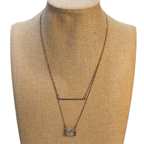 Lucky brand Antique Gold Tone‎ Layered Jeweled Necklace - Picture 1 of 5